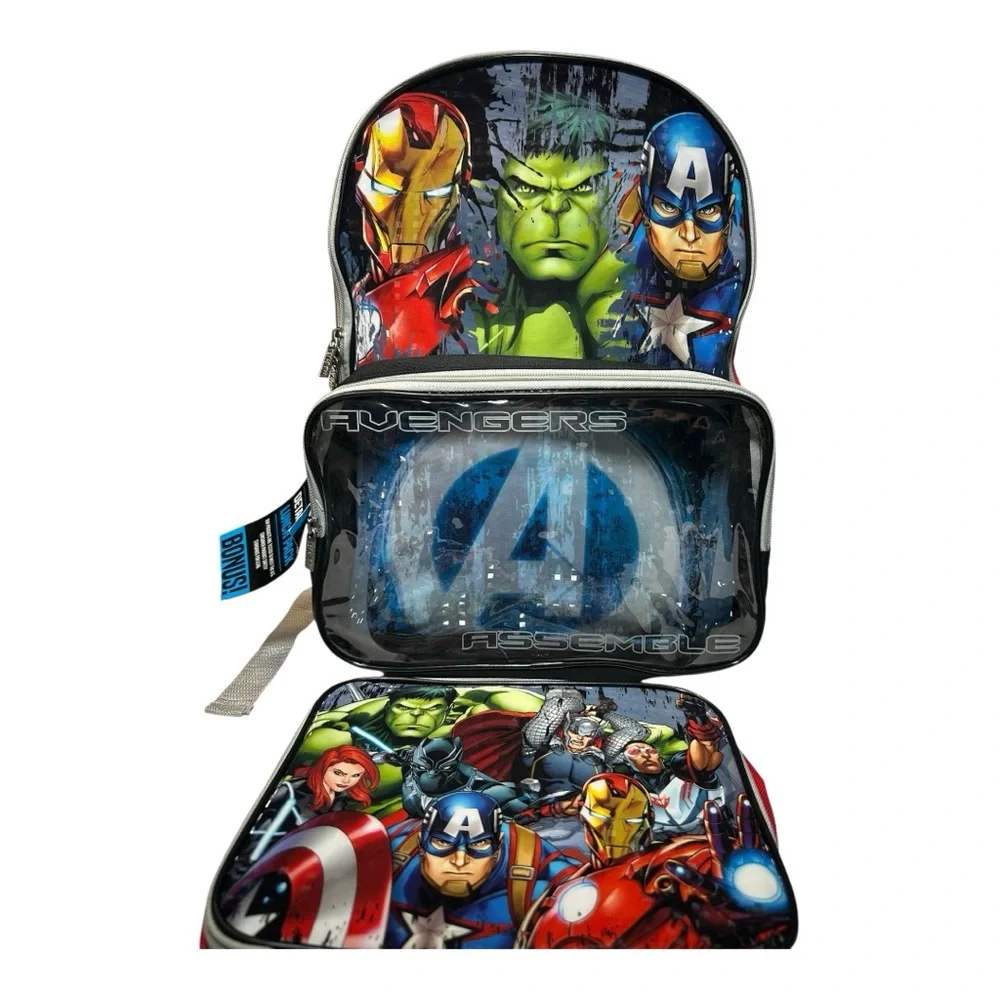 Marvel Avengers Backpack with Detachable Lunch Pack